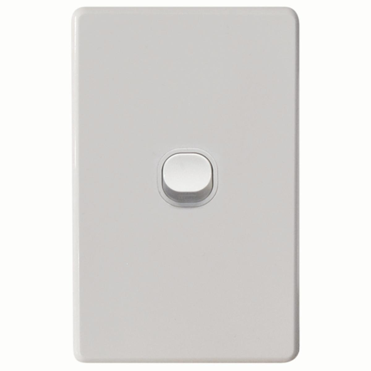 THRIFTEE SWITCH VERT 1GANG 10AX WHITE