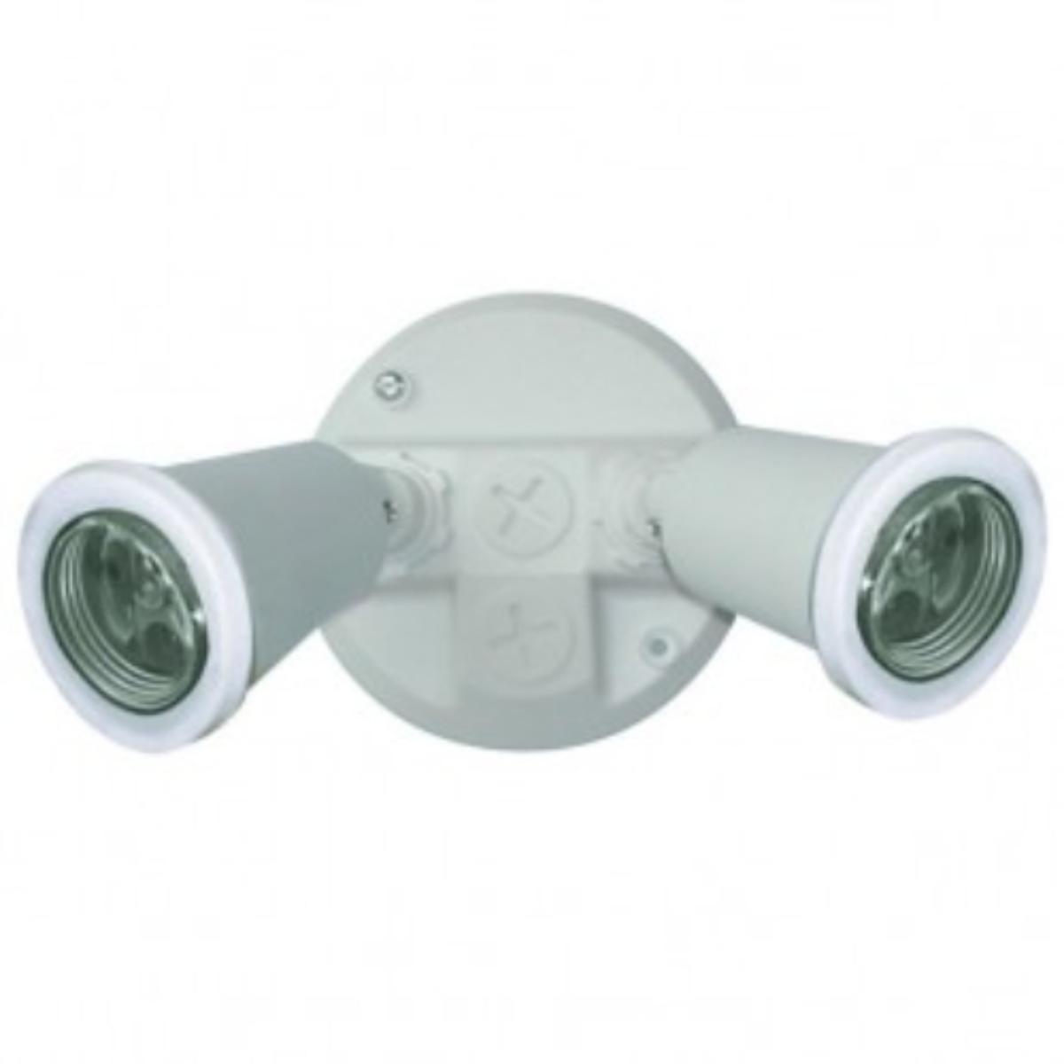 SPOTLIGHT TWIN HEAD LAMPHOLDER ES E27 WH