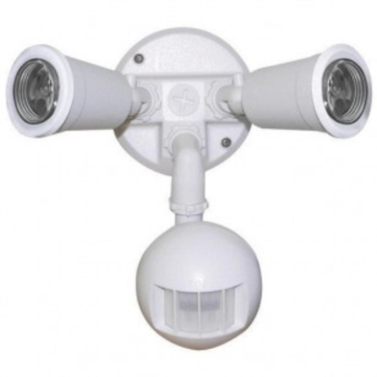 LED SENSOR LIGHT TWIN PAR38 NO LAMPS WHT