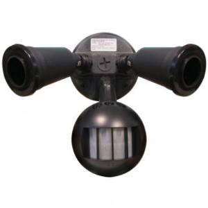 LED SENSOR LIGHT TWIN PAR38 NO LAMPS BLK LED SENSOR LIGHT TWIN PAR38 NO LAMPS BLK