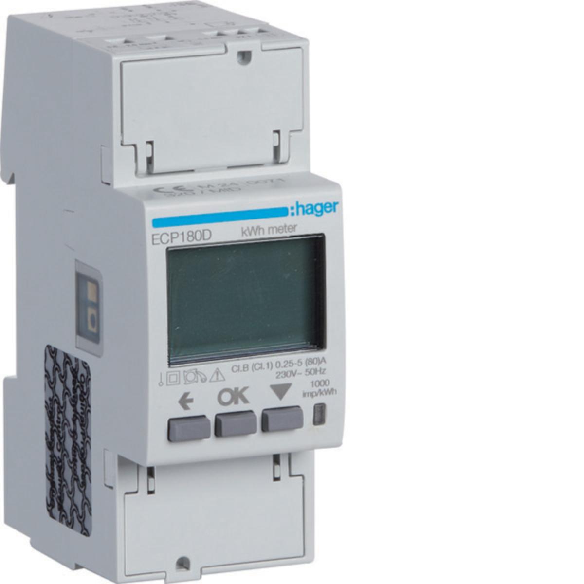 1PH KWHMETER DIRECT 80A 2M S0 MID