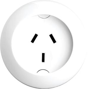 SURFACE SOCKET 10A 3PIN WHITE