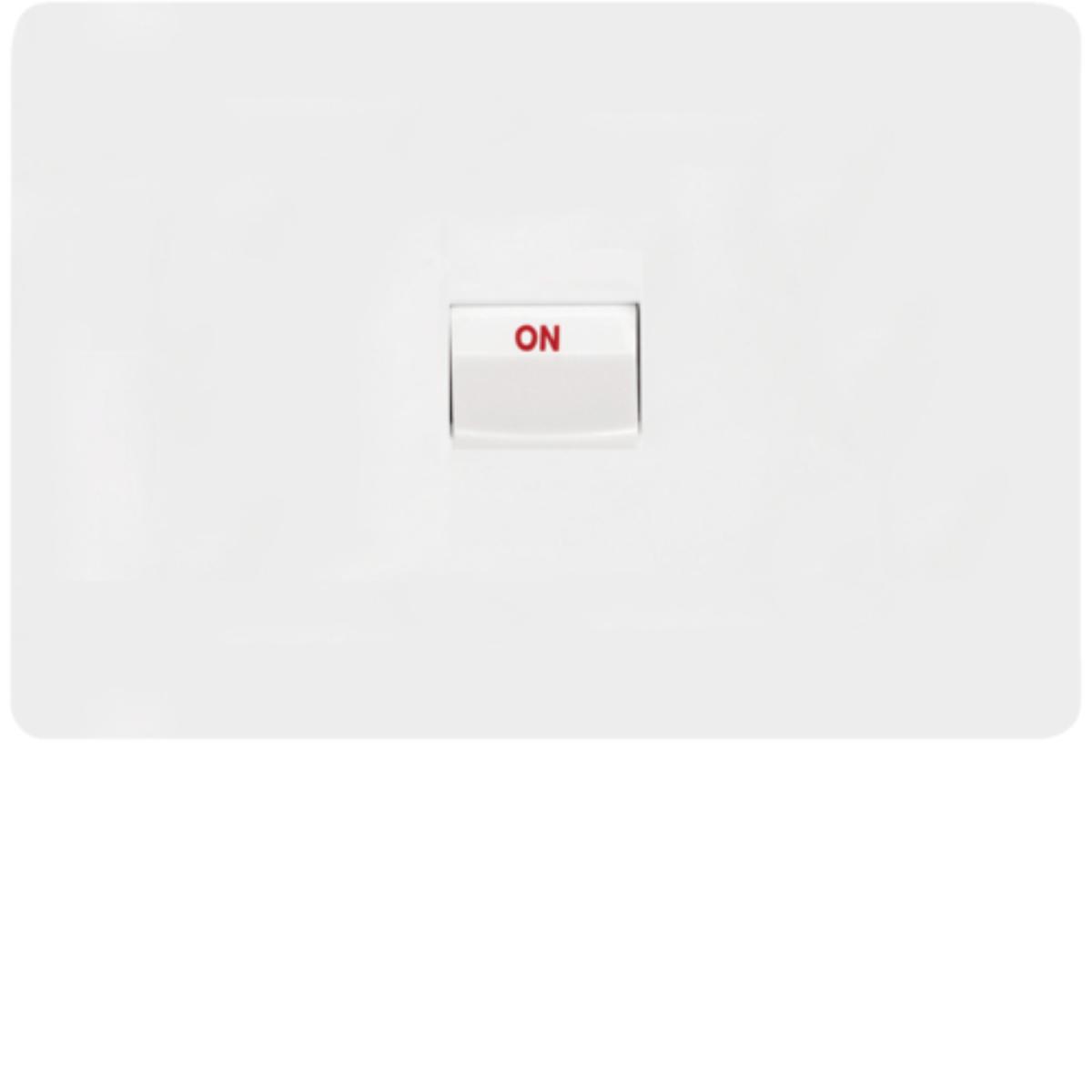 ALLURE COOKER SWITCH 40A DP HORIZ WHITE