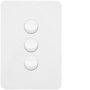 ALLURE 3 GANG SWITCH 16A 2WAY MATT WHITE