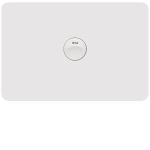 ALLURE IP44 SW 1G 10A 2WAY HOR GL/WHITE ALLURE IP44 SW 1G 10A 2WAY HOR GL/WHITE