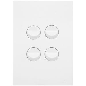 FINESSE ROCKER SWITCH 16A 2WAY 4G GL/WHT