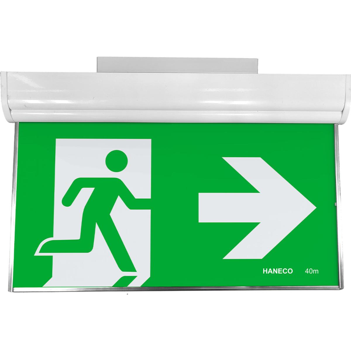 LED EMERG EXIT ESODO EDGE SURFACE MOUNT