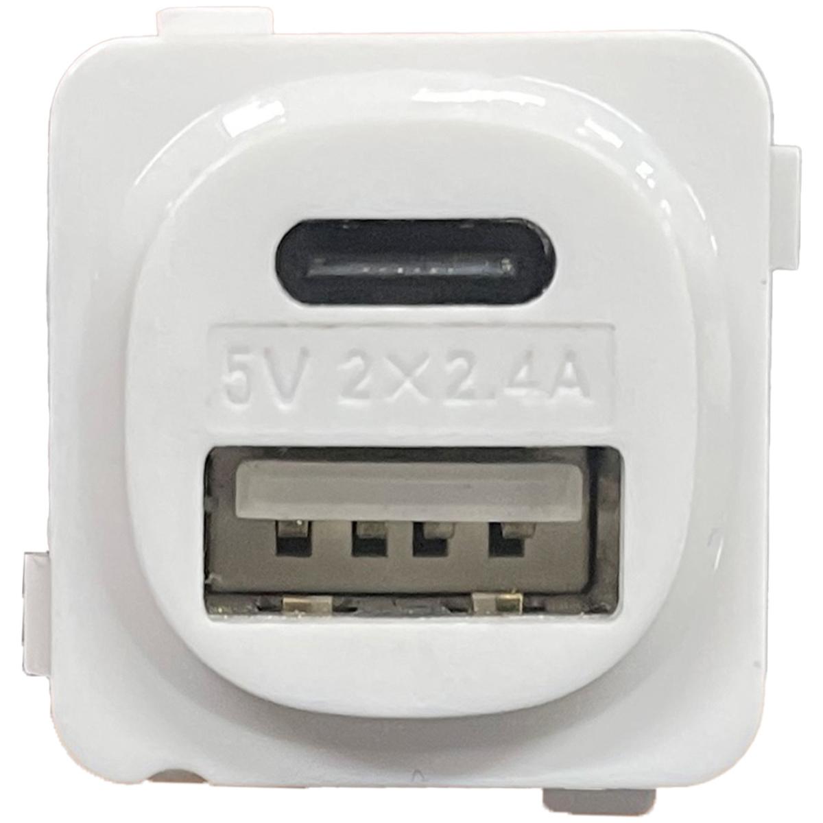 UNISON USB MECH TYPE A+C DUAL 2.1AMP