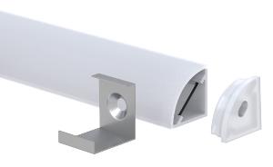 PARALLAX PROFILE IP65 SURF CORNER MNT 2M PARALLAX PROFILE IP65 SURF CORNER MNT 2M