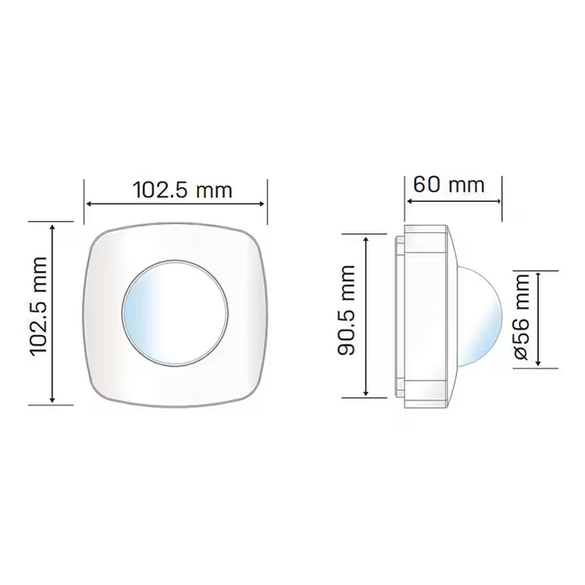 SENTURA 360 DEGREE IP44 PIR SENSOR SURFA