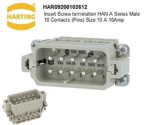 HARTING MALE 10 PIN+E 16A INSERT HARTING MALE 10 PIN+E 16A INSERT
