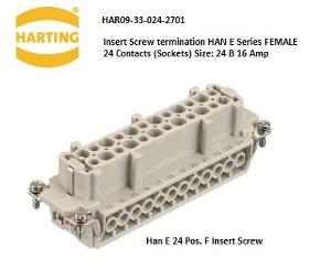 ELM 462676 HARTING HAN E 24 PIN+E FEMALE ELM 462676 HARTING HAN E 24 PIN+E FEMALE