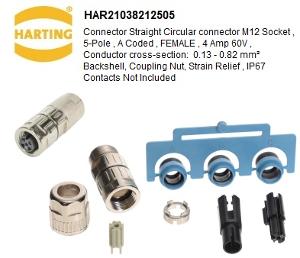 M12 SLIM FEMALE CRIMP 4/5 POL A COD M12 SLIM FEMALE CRIMP 4/5 POL A COD