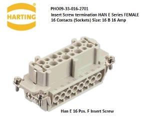 ELM 3394549 HARTING HAN E 16 PIN+E FEMAL ELM 3394549 HARTING HAN E 16 PIN+E FEMAL