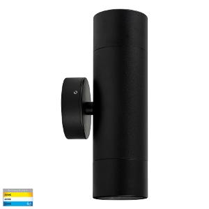LED WALL LGT UP/DN TIVAH 2 X12W CCT BK LED WALL LGT UP/DN TIVAH 2 X12W CCT BK