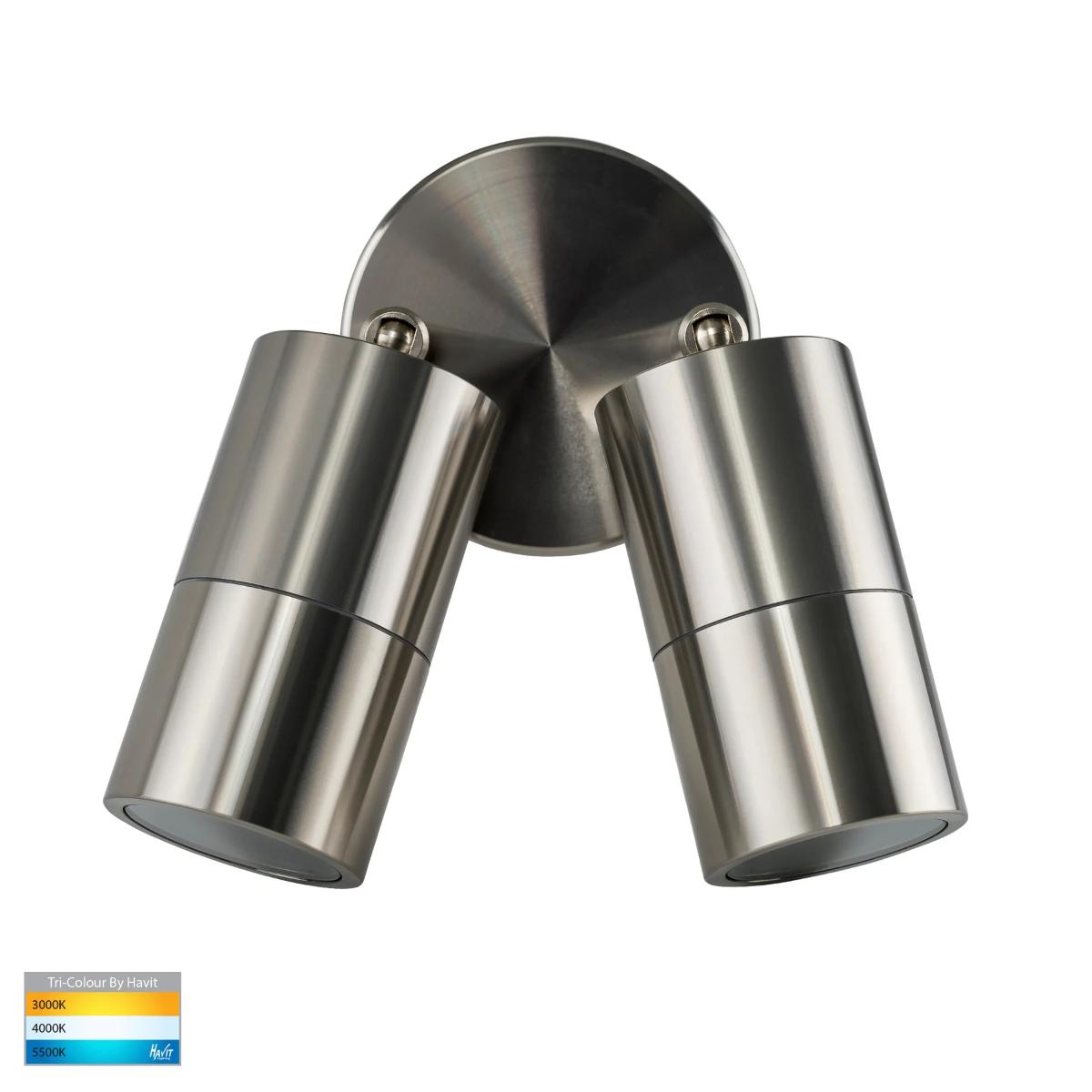LED WALL LGT ADJ DBL TIVAH 2X5W CCT GU10