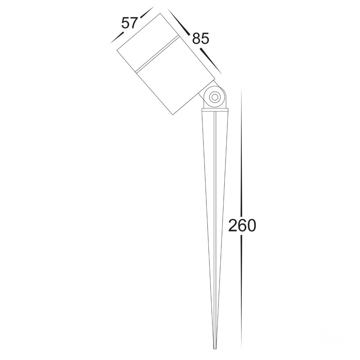 LED ADJ GARDEN SPIKE SGL 12V 7W CCT