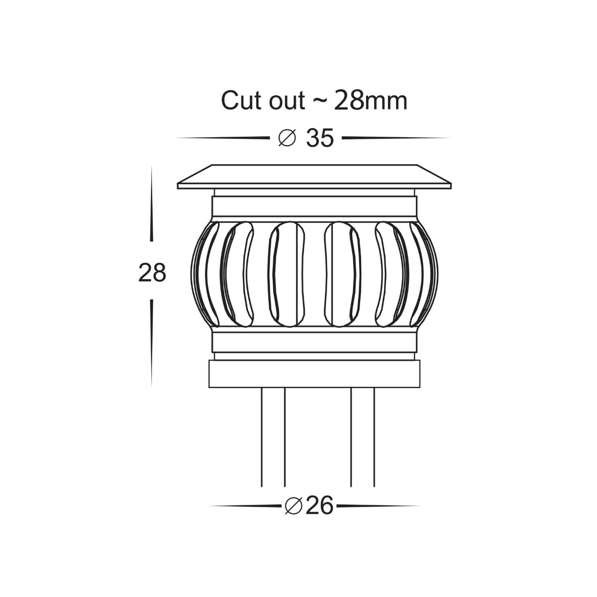 SINGLE DECK LIGHT KIT RGBCW 12VDC 0.5W
