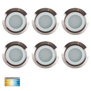 LED DECK LIGHT SET OF 6 12VDC CCT SS316 LED DECK LIGHT SET OF 6 12VDC CCT SS316