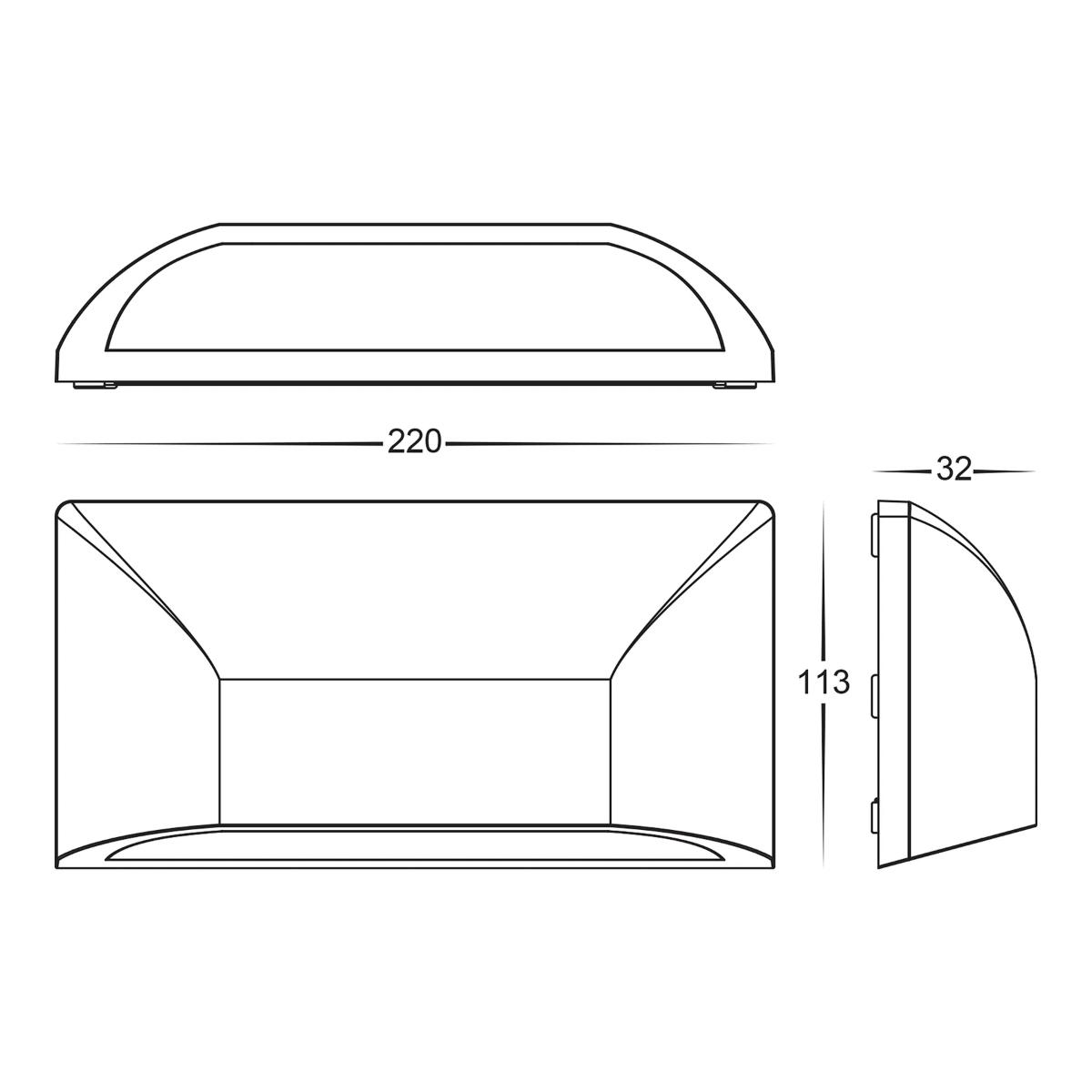 LED STEP LIGHT SEEVIVE RECT 12VDC 5W CCT
