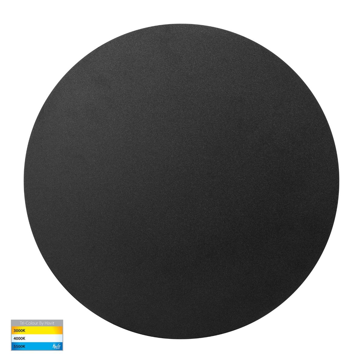 LED WALL LIGHT RND HALO S/M 24W CCT BLK