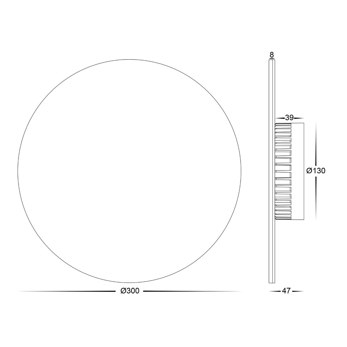 LED WALL LIGHT RND HALO S/M 24W CCT WHT
