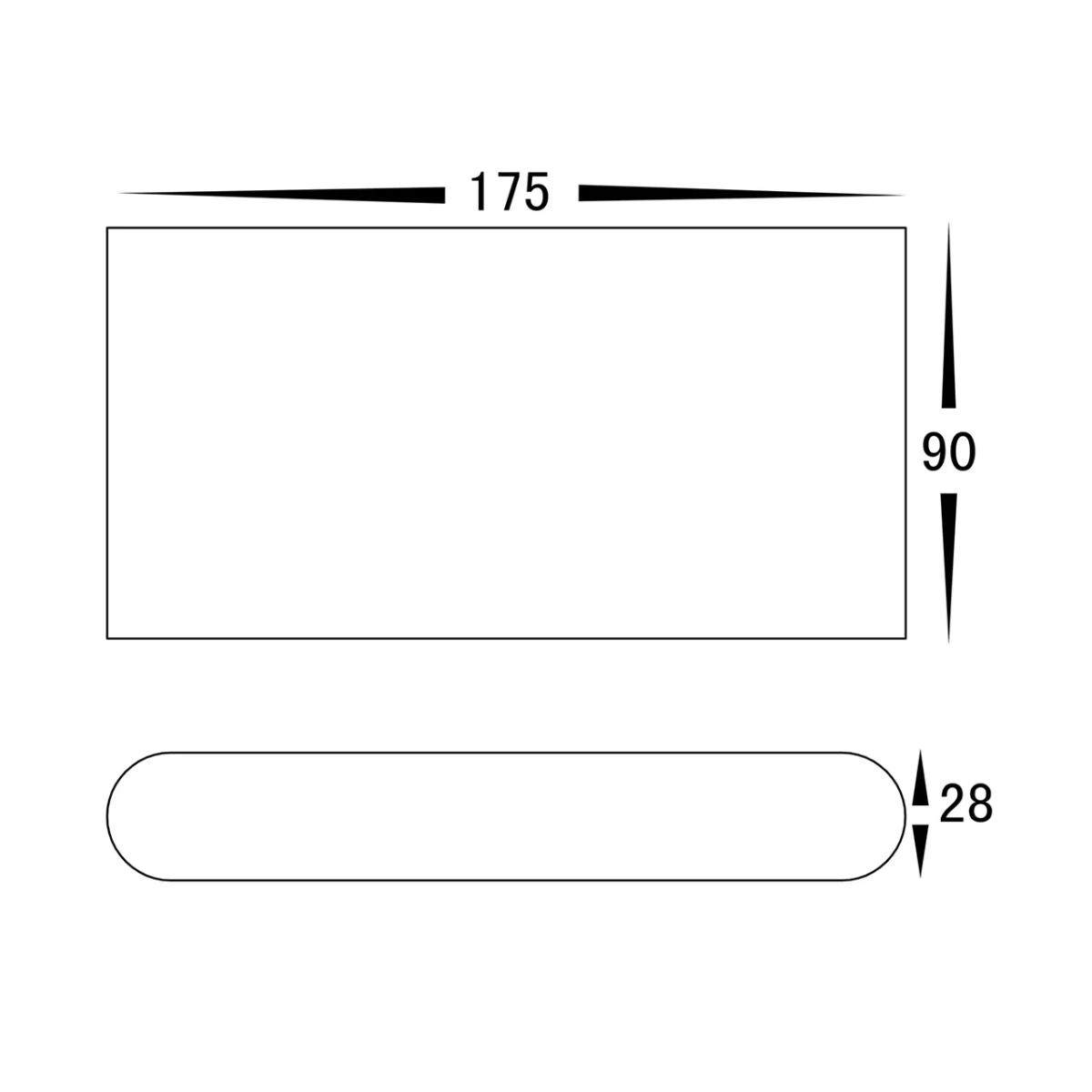 LED WALL LGT UP/DN LISSE 240V 2X5W CCT B