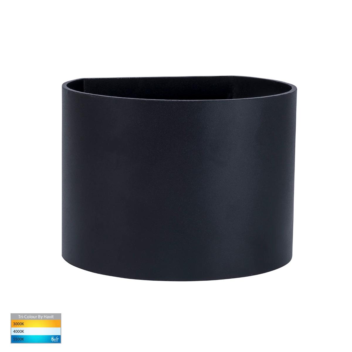 LED WALL LGT UP/DN RD VERSA 2X3W CCT BK