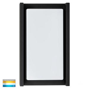 LED WALL LGT RECT NEPEAN 12W CCT BLACK LED WALL LGT RECT NEPEAN 12W CCT BLACK