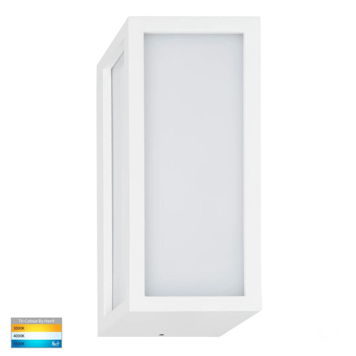 LED WALL LGT RECT JASPER 12W CCT WHITE