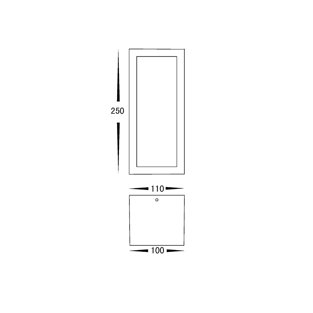 LED WALL LGT RECT JASPER 12W CCT WHITE