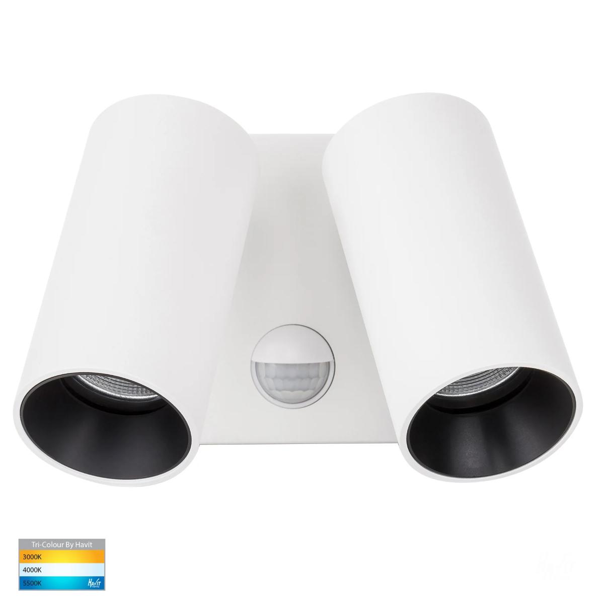 LED WALL LGT + SEN ADJ DBL REVO 2X9W CCT