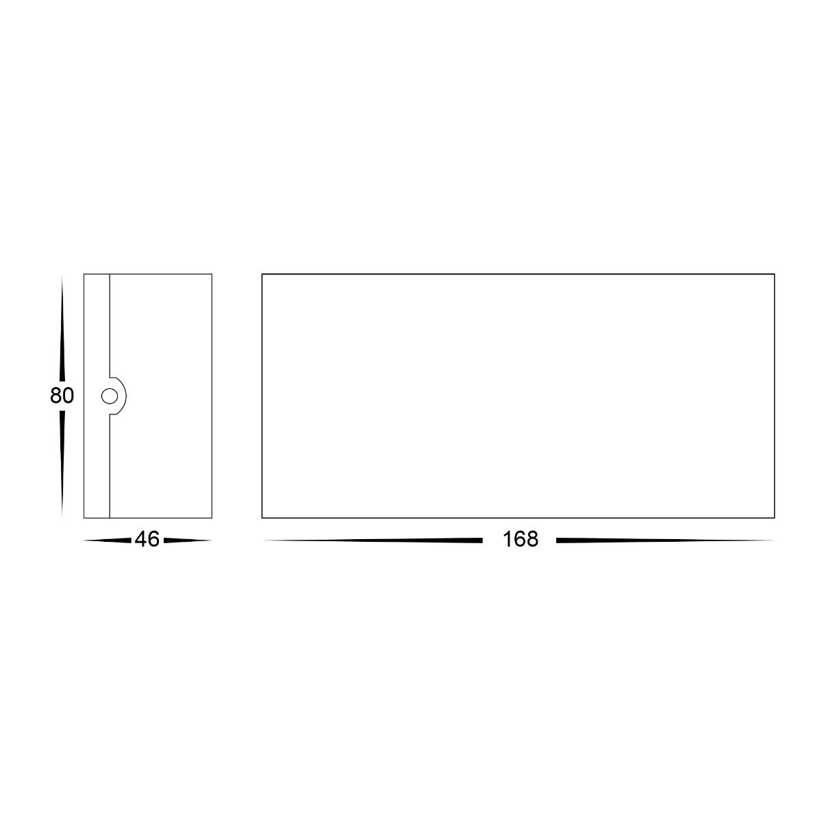 LED WALL LGT UP/DN MARO 12V 6X1W CCT BLK