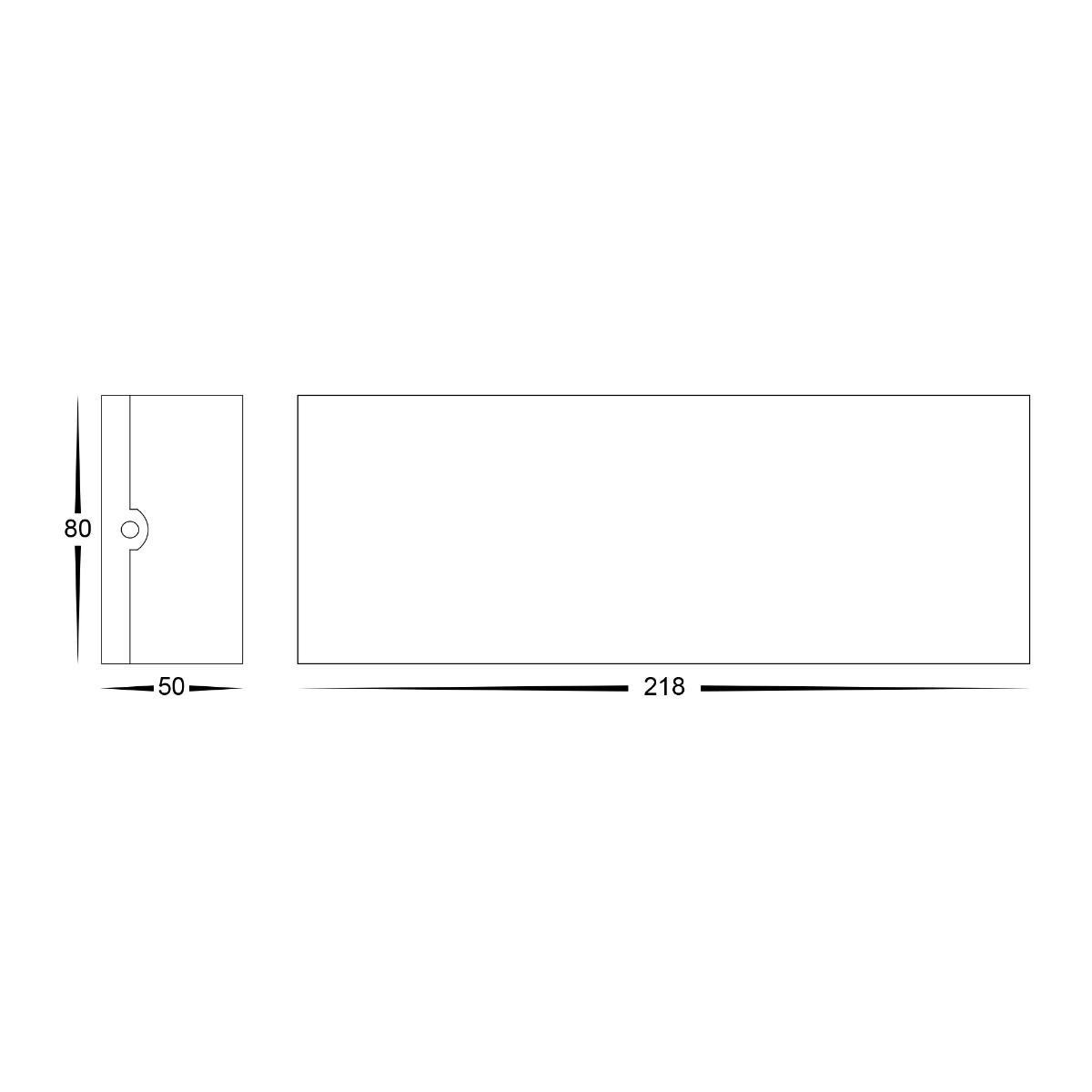LED WALL LIGHT MARO UP/DN 12VDC 8W BLK