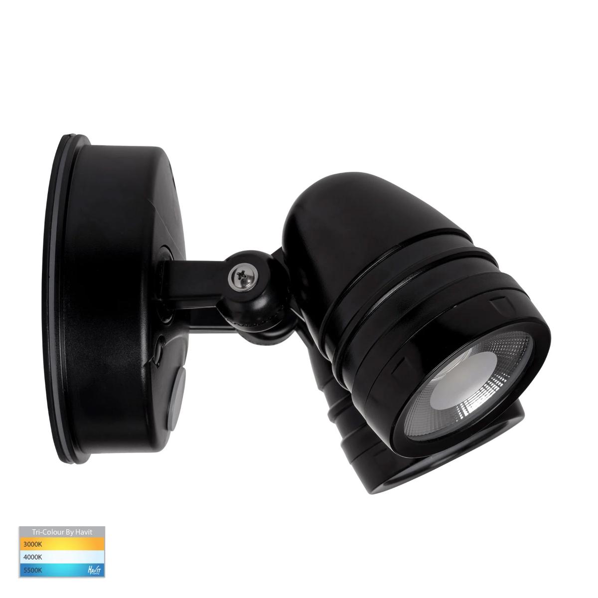 LED SENSOR LIGHT DBL FOCUS 2X15W CCT BK