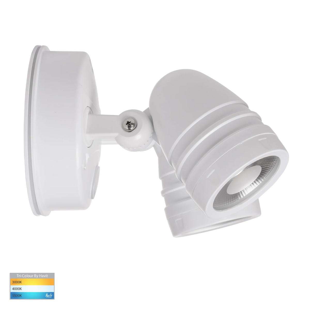 LED SENSOR LIGHT DBL FOCUS 2X15W CCT WH