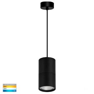 LED SINGLE PENDANT ROUND 7W CCT BLACK LED SINGLE PENDANT ROUND 7W CCT BLACK