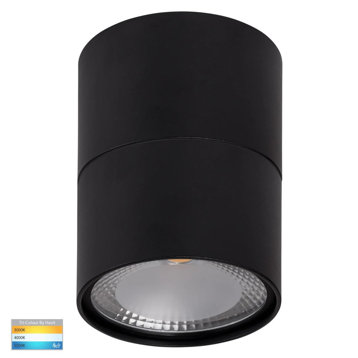 LED D/LIGHT EXT SURFACE MNT 12W CCT BLK