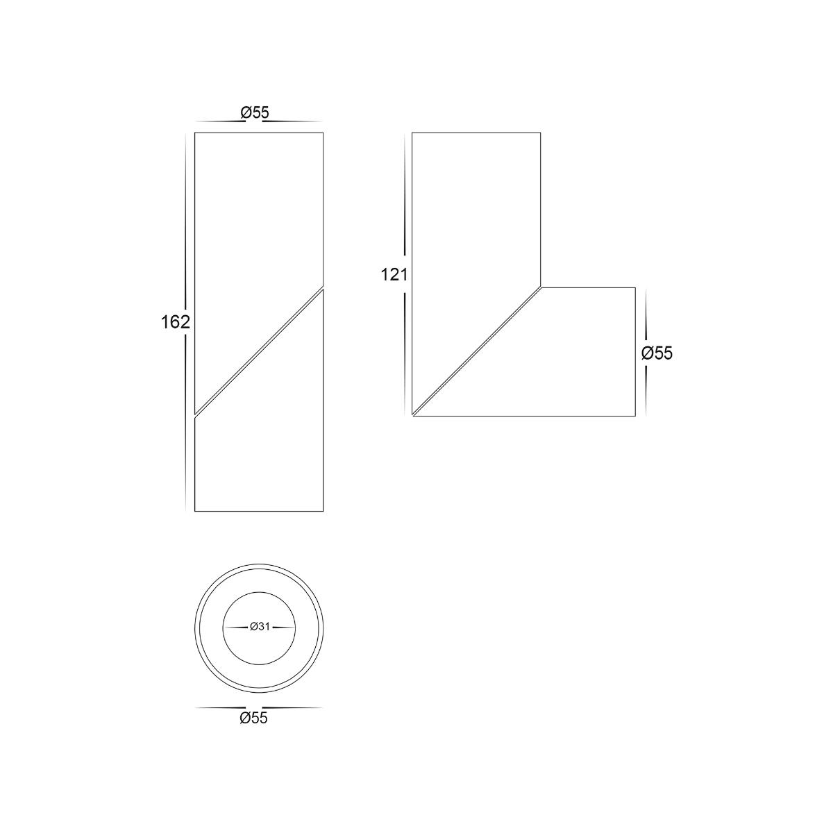 LED D/LIGHT ROT SURFACE MNT 7W CCT WHITE