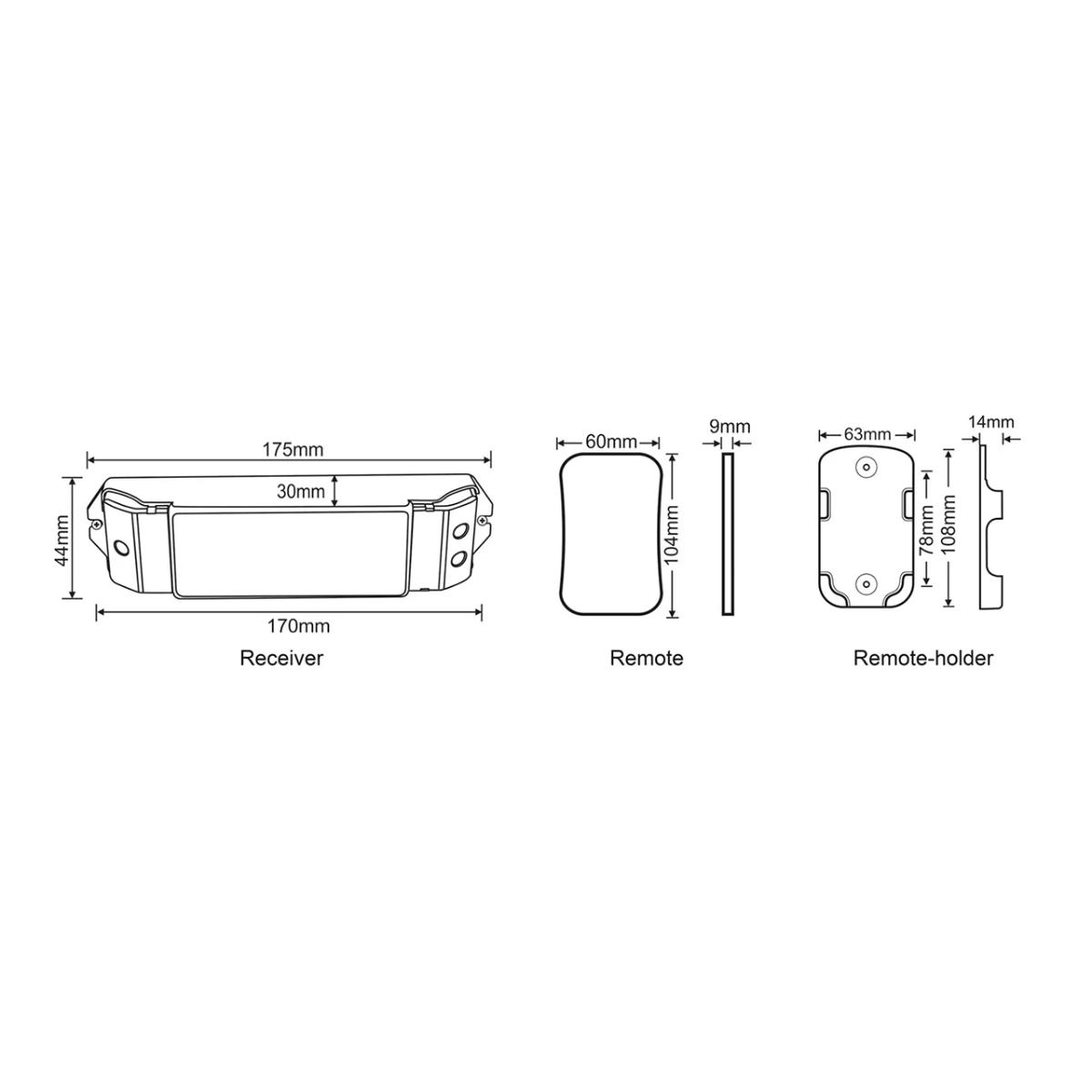 RGBC/W LED STRIP REMOTE CONTROLLER