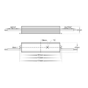 LED DRIVER W/P 240V/24VDC 60W IP66