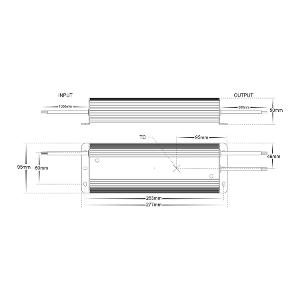 LED DRIVER W/P 240V/24VDC 300W IP66 LED DRIVER W/P 240V/24VDC 300W IP66