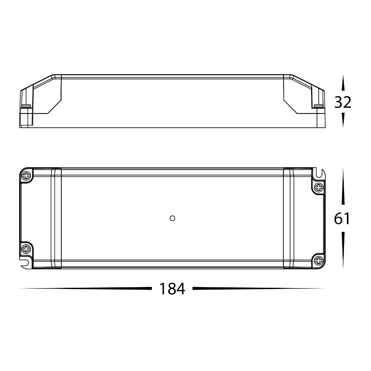 TRIAC DIMM LED DRIVER 12VDC 50W IP20