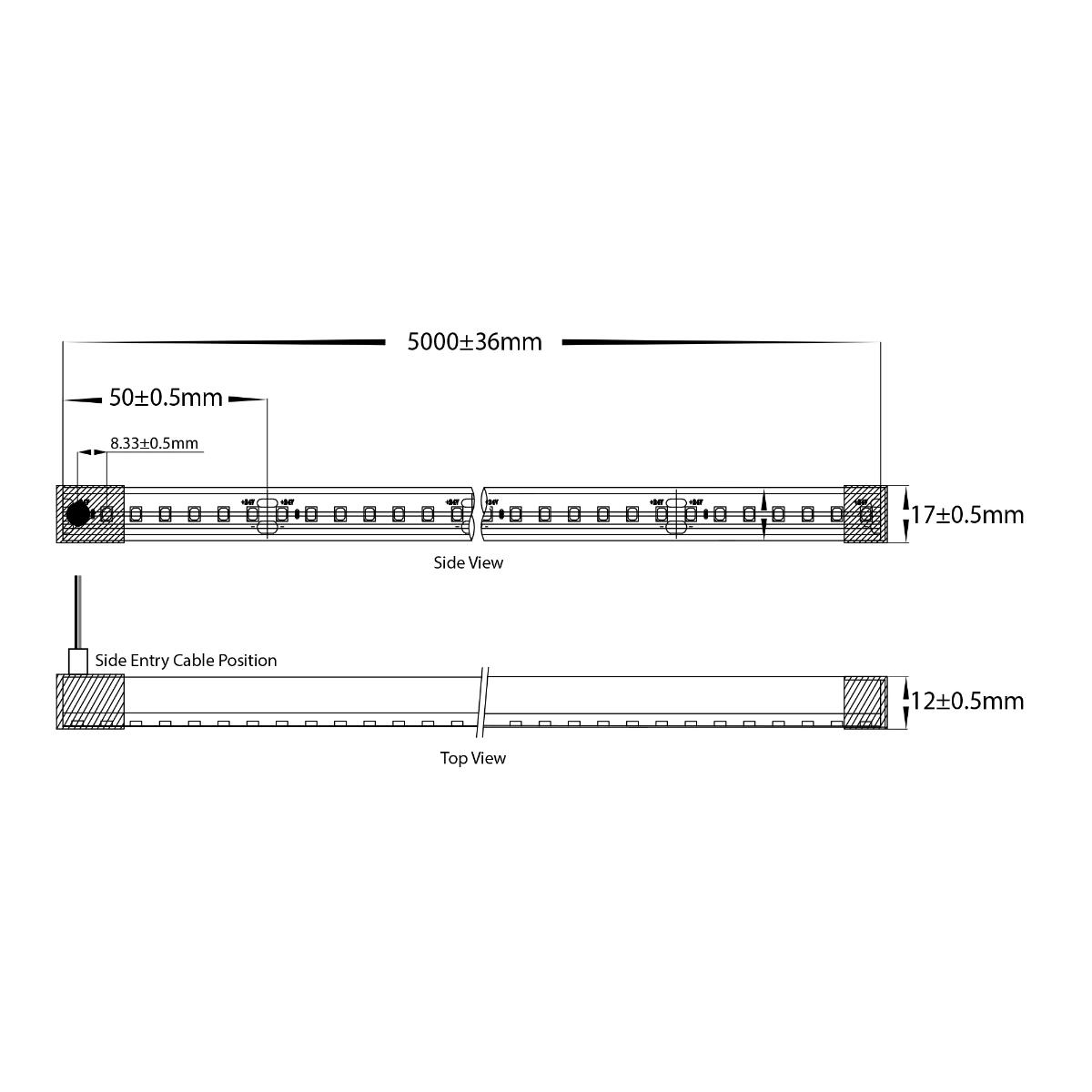LED STRP HAVIFLEX 24V 14.4W/M RGBW IP67