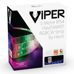 LED STRIP KIT VIPER 7.2W/M RGBCW 5M IP54 LED STRIP KIT VIPER 7.2W/M RGBCW 5M IP54