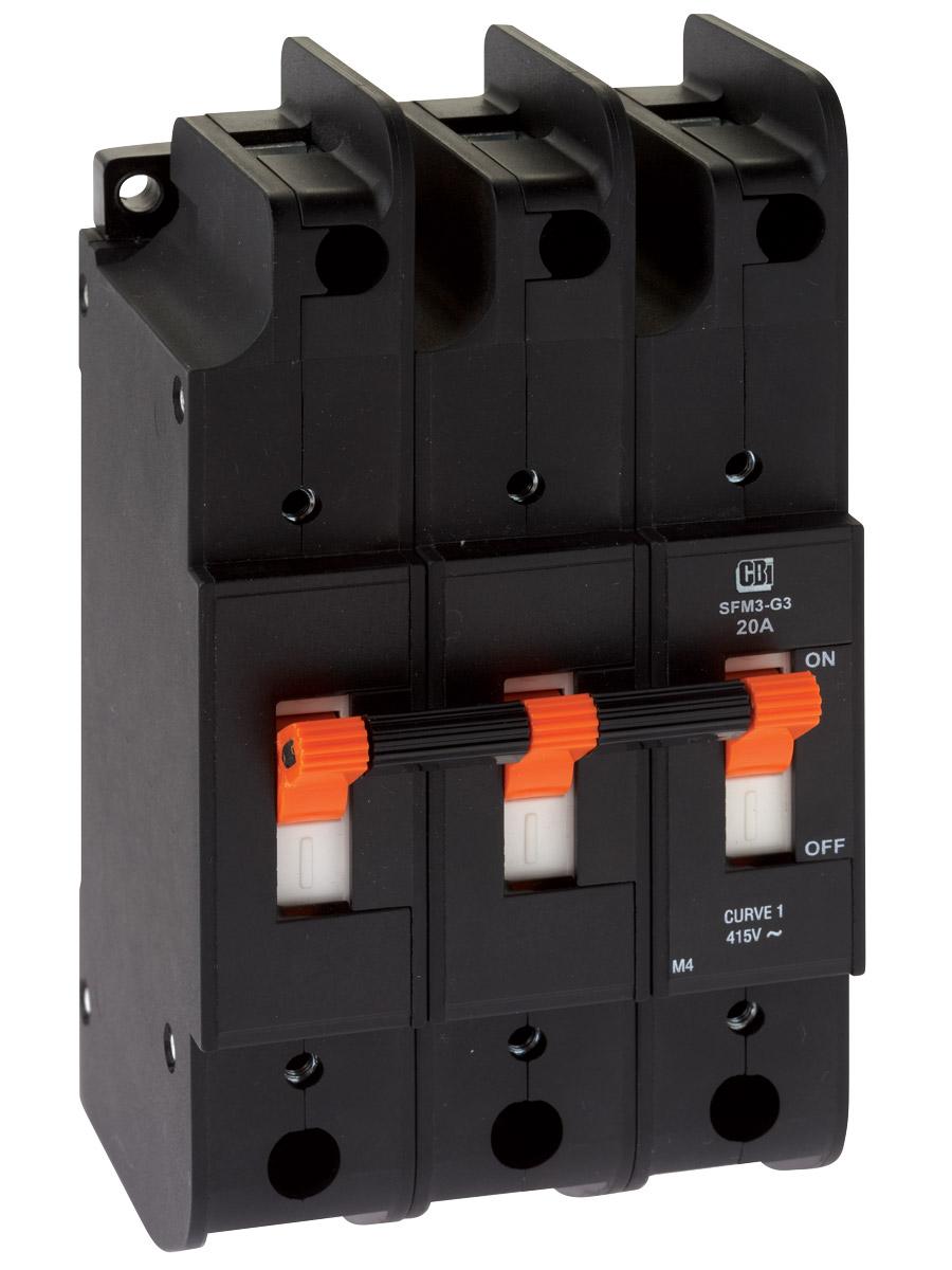 MCB SFM CURVE 2 3P 32A 6KA CHASSIS MNT