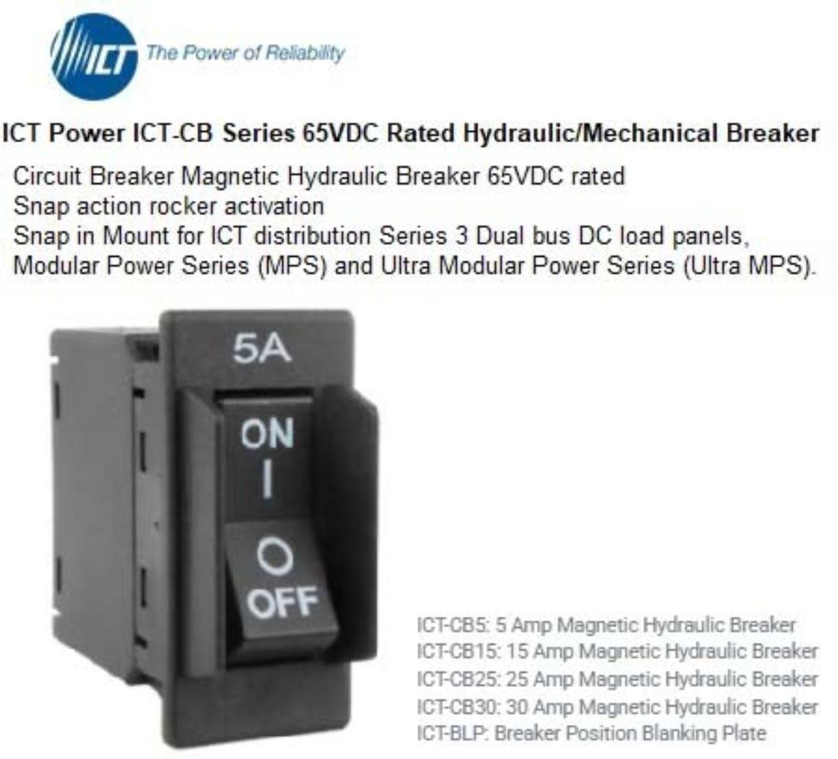 15A DC CIRCUIT BREAKER FOR S3 DIST PANEL