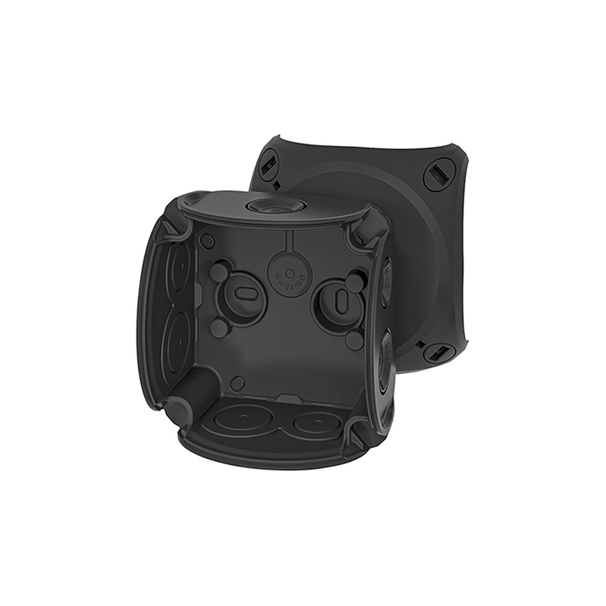 ENCLOSURE 84X84X55MM BLACK IP66