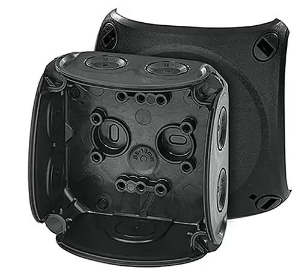 ENCLOSURE 93X93X62MM BLACK IP66