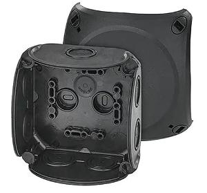 ENCLOSURE 104X104X70MM BLACK IP66 ENCLOSURE 104X104X70MM BLACK IP66